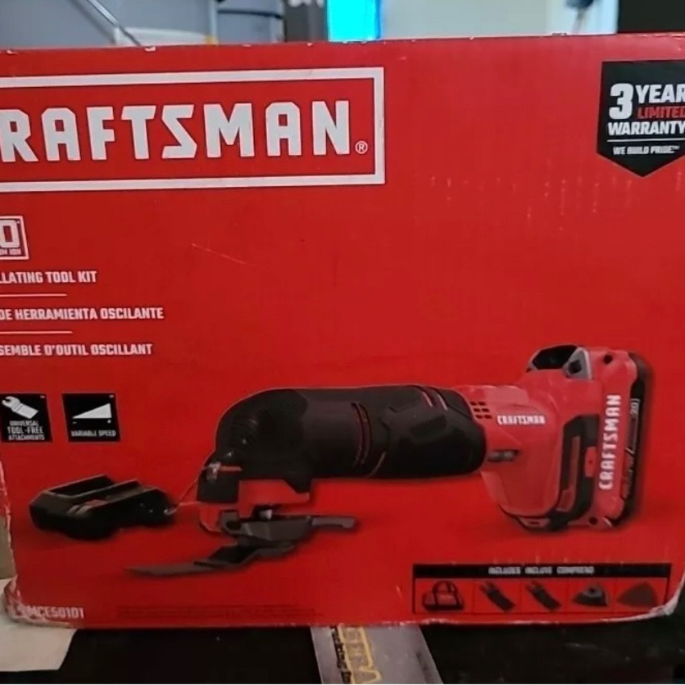 Craftsman (CMCE500D1) 20V Cordless Oscillating Tool Kit **Brand-New**